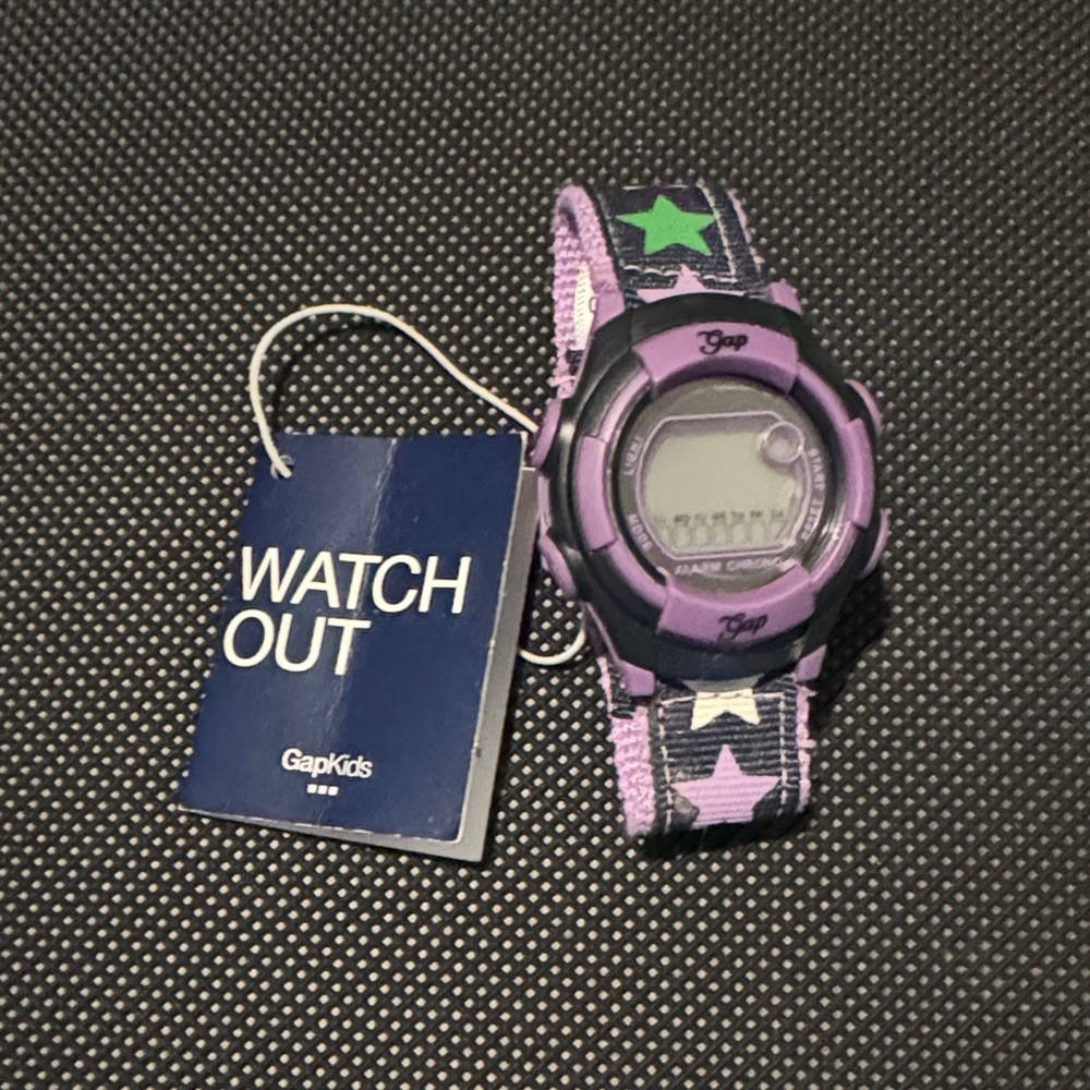 NWT GapKids Purple and Green Star Watch